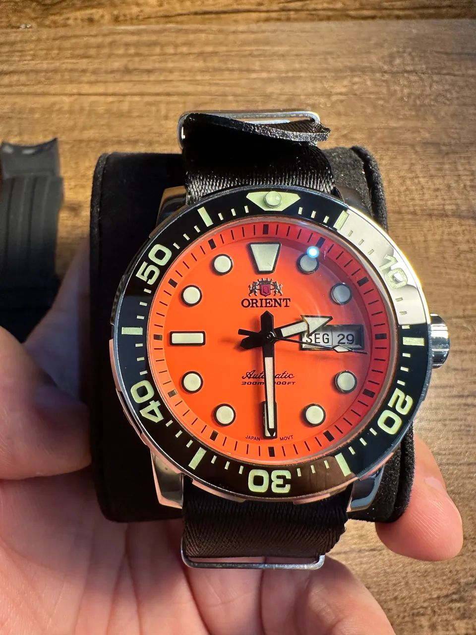 Relógio Orient New Poseidon Orange - Foto 4