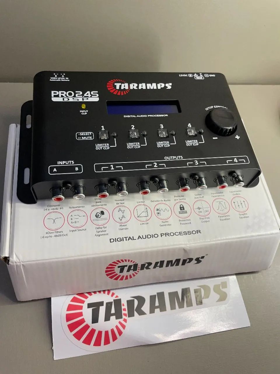 Processador de Áudio Taramps PRO 2.4S Digital - Foto 2