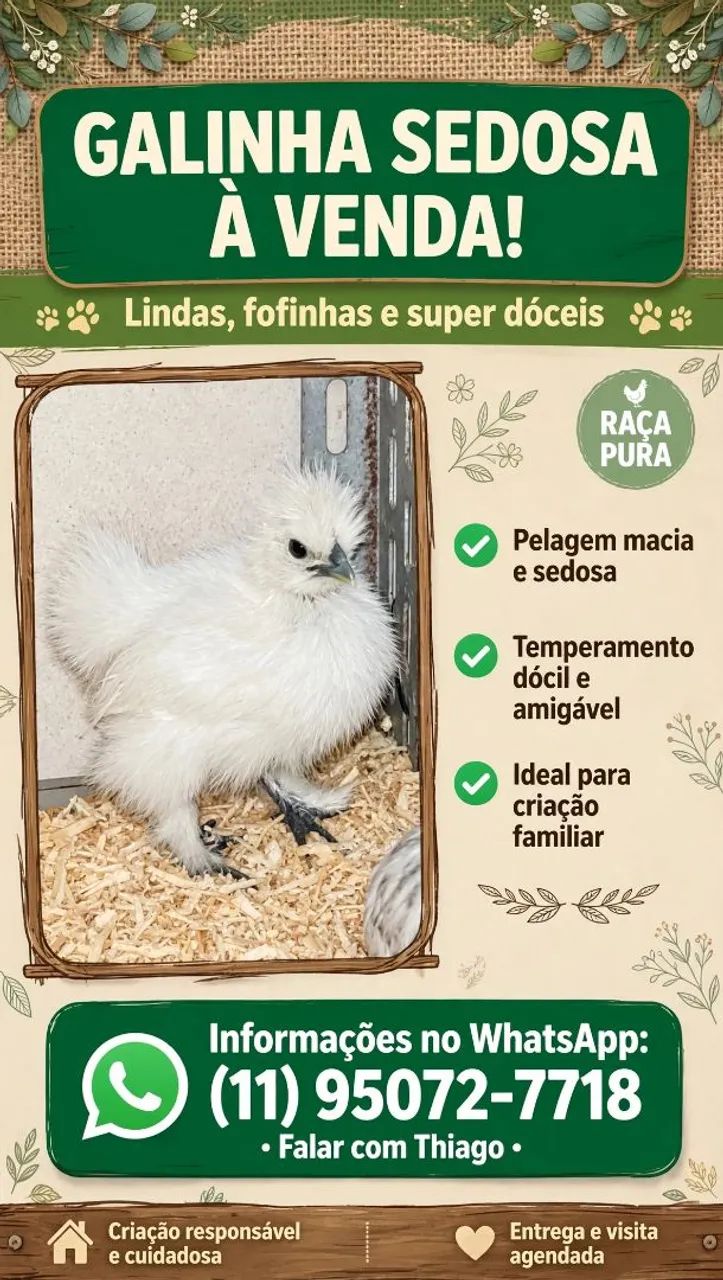 Galinha sedosas 