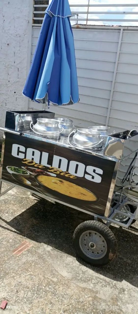 Vendo carrinho de caldinho em inox