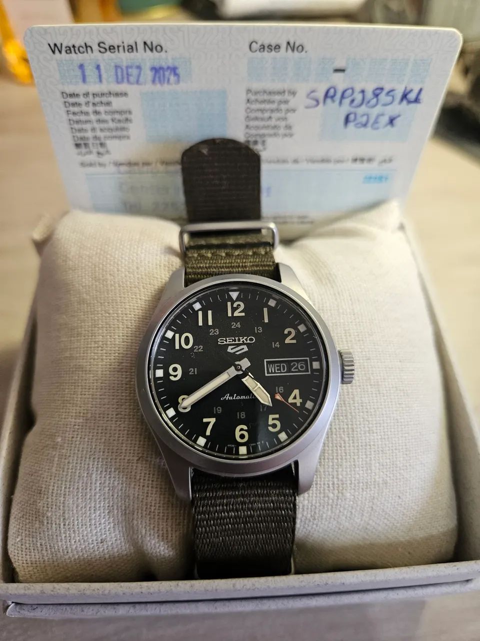 Relógio Seiko SRPJ85K1 Field Automático  - Foto 3