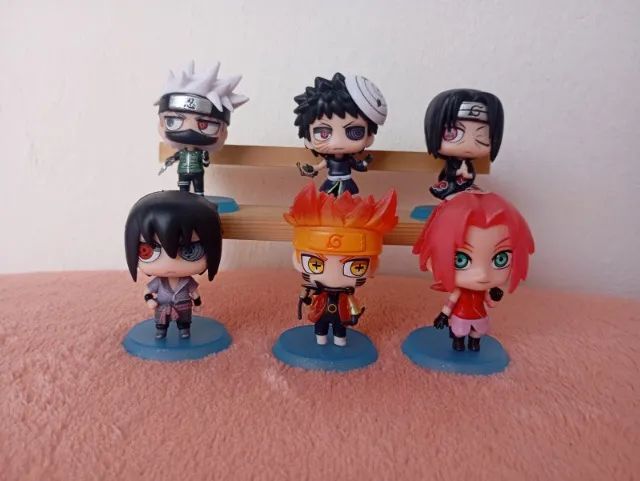 Kit 6 Bonecos Naruto Shippuden - Coleção Mini Figures - Foto 2
