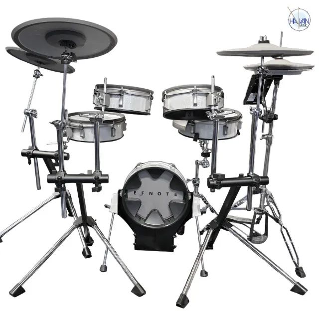 Bateria Eletrônica Efnote 3B White Sparkle USB, MIDI e Bluetooth - NOVA - Foto 2