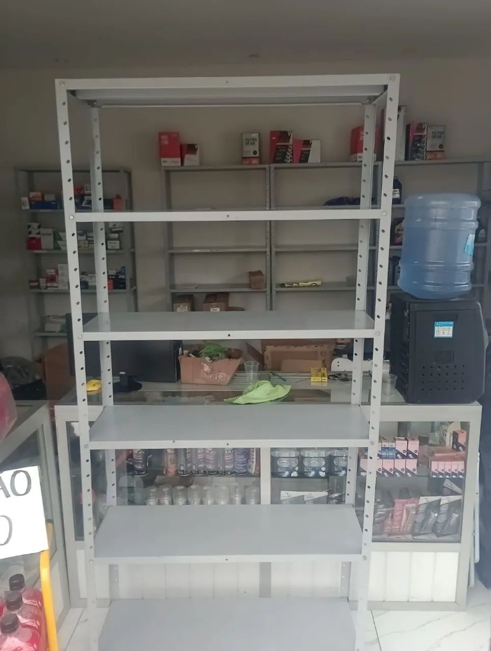 Vendo prateleiras desmontáveis de aço usado excelente  - Foto 2