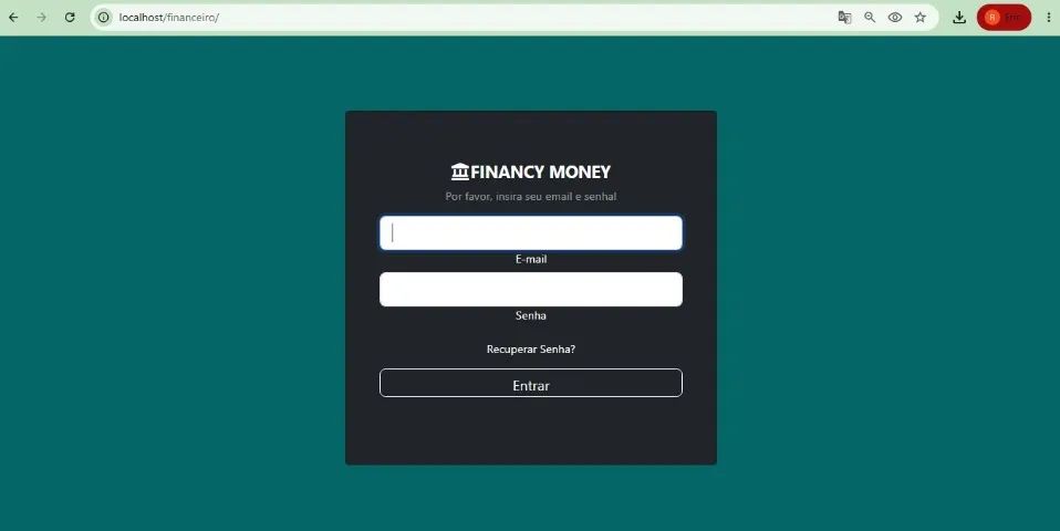 Software em PHP 8.2 e Mysql - sistema de controle financeiro