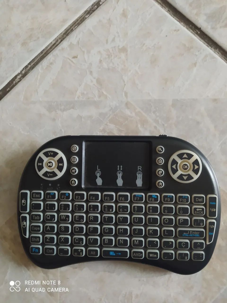 Mini teclado e mouse wireless - Foto 3