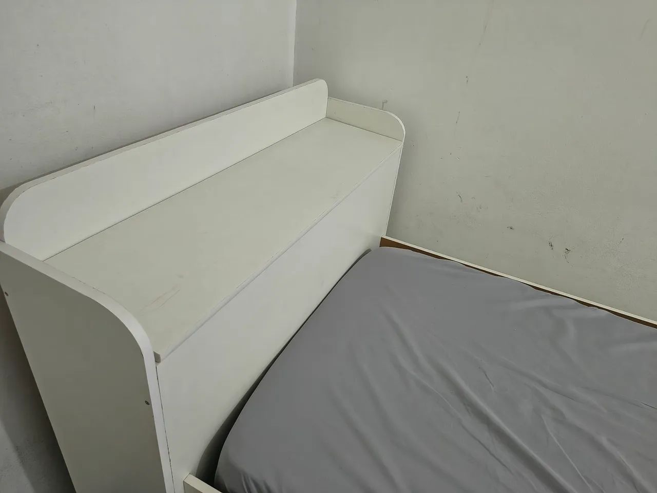 Cama de solteiro branca - Foto 2