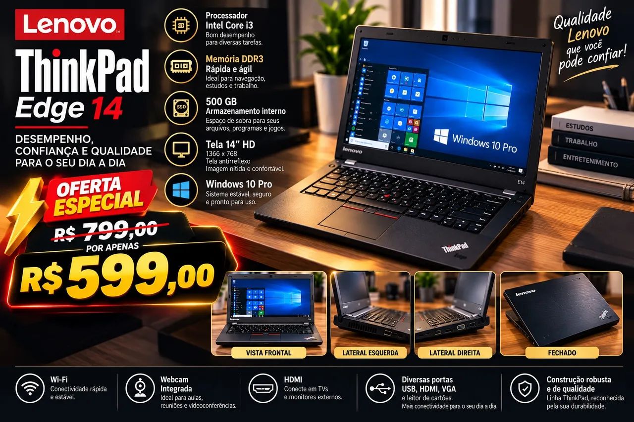 Notebook Lenovo 500GB 