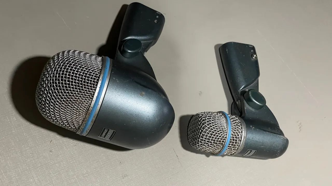 Vendo dois microfones para bateria  - Foto 3