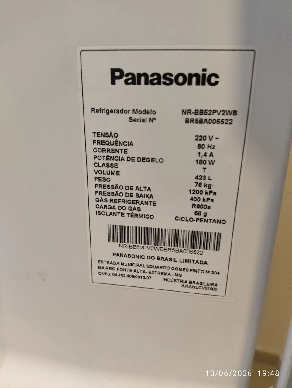 Geladeira Panasonic iverter inverse - Foto 5