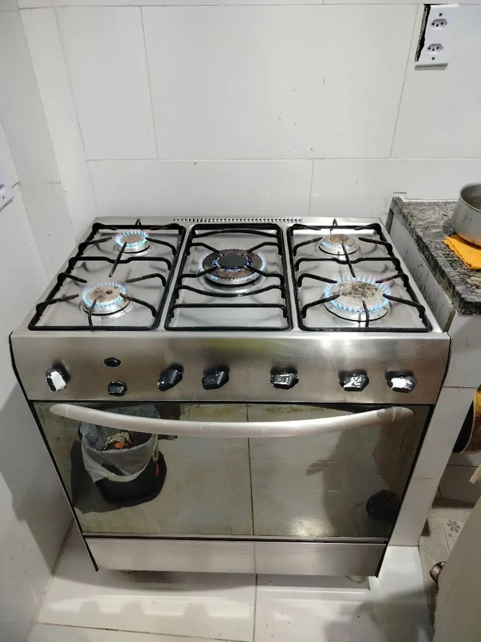Fogão inox 5 bocas - Foto 5