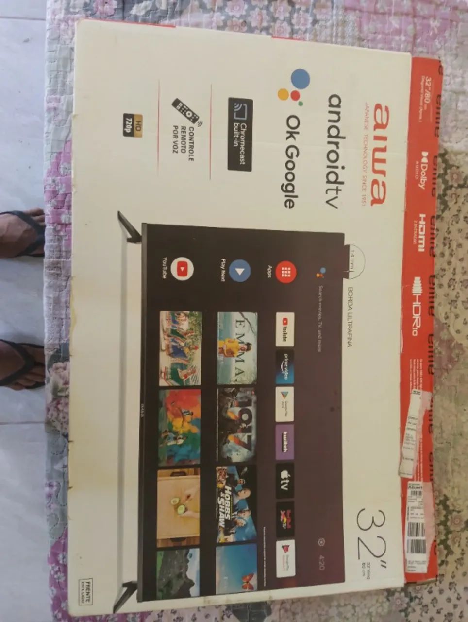 Android tv Aiwa 32 polegadas  - Foto 3