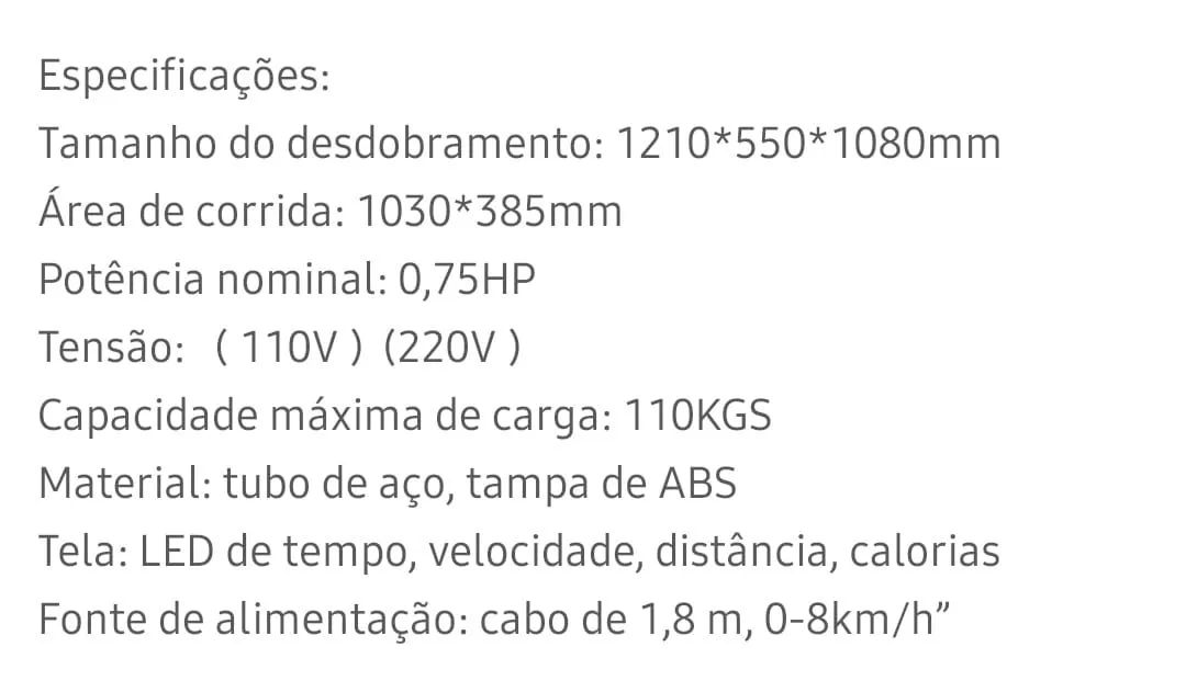 Esteira compacta com controle remoto - Foto 4