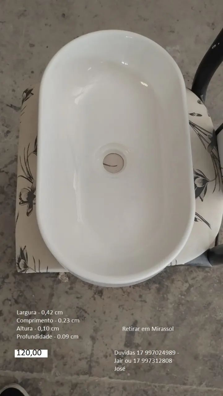 Pia Para Banheiro Cuba Marmore Sintetico De sobrepor Nova - Foto 2