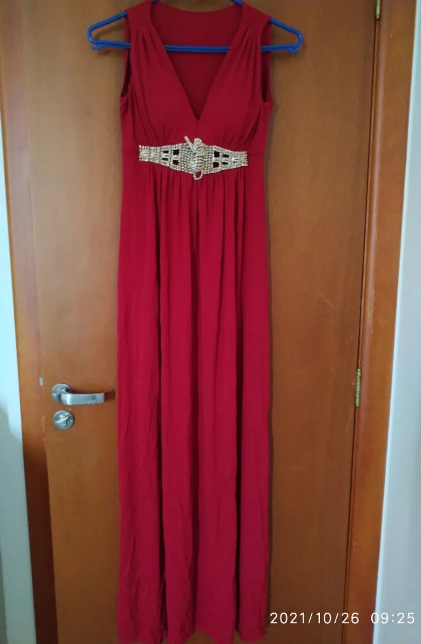 Vestido longo vermelho - Foto 2