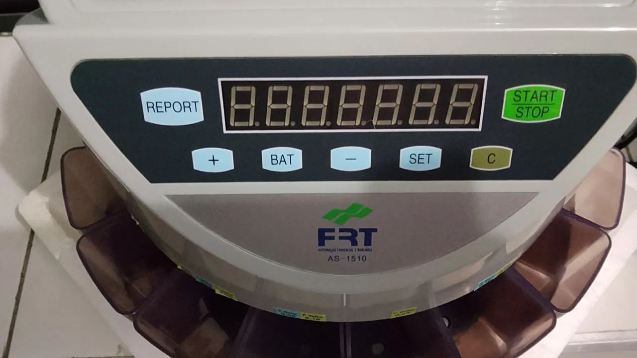 Contadora e Classificadora de Moedas FRT AS-1510 Profissional  ( valor para essa  semana )