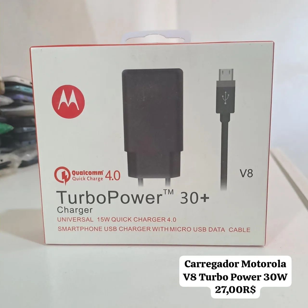 Carregador Turbo V8 Da Motorola. 