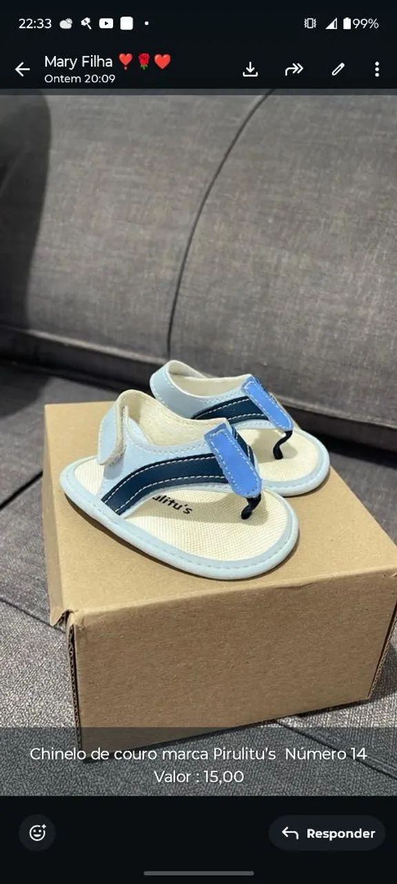 Chinelo de couro  - Foto 2