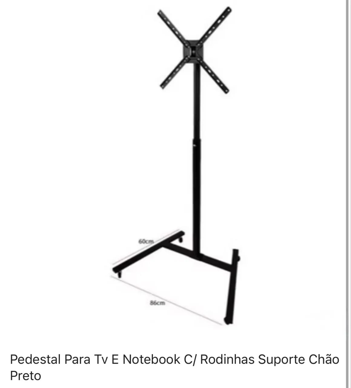 Pedestal para TV e Notebook com rodinhas - Foto 2