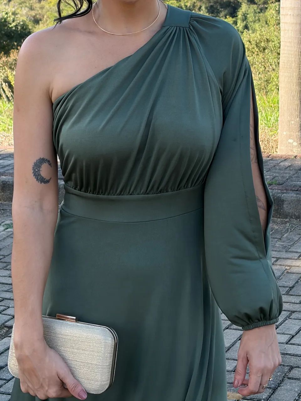 Vestido Longo Verde Militar  - Foto 2