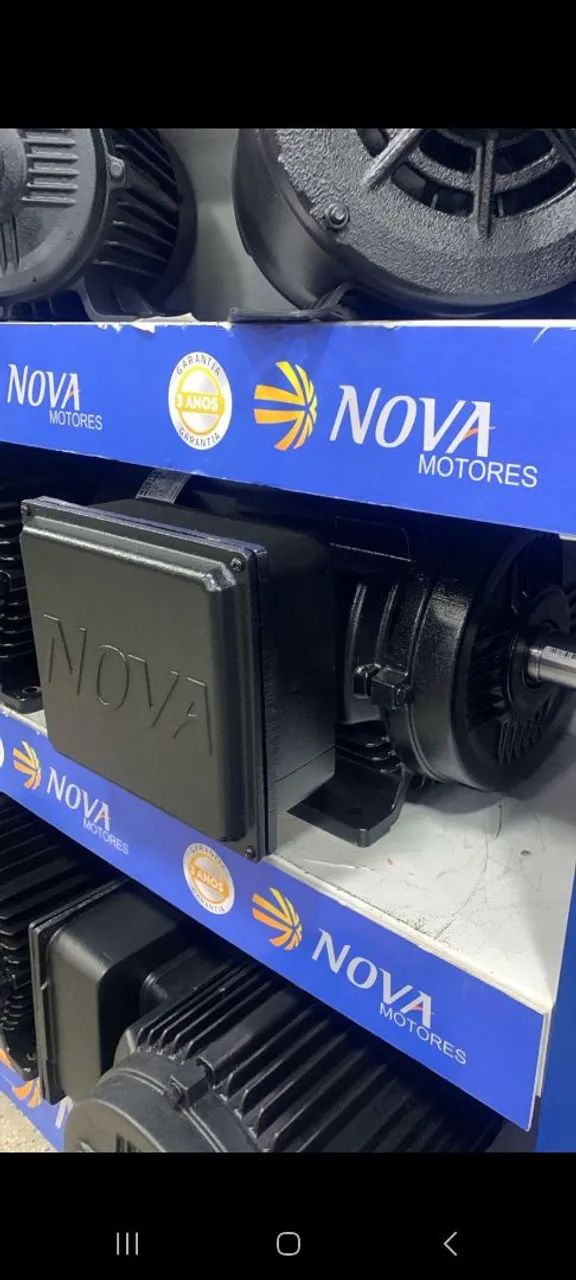 MOTOR ELÉTRICO 7,5CV 220/440/508V MONO IP21 1765RMP NOVA