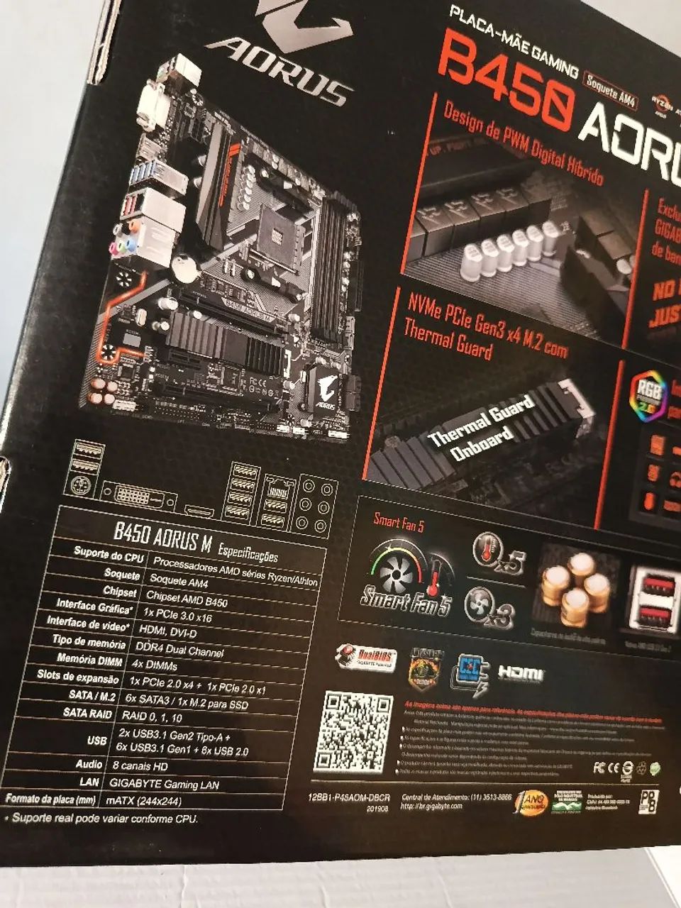 PLACA MAE AORUS B450M  - Foto 4