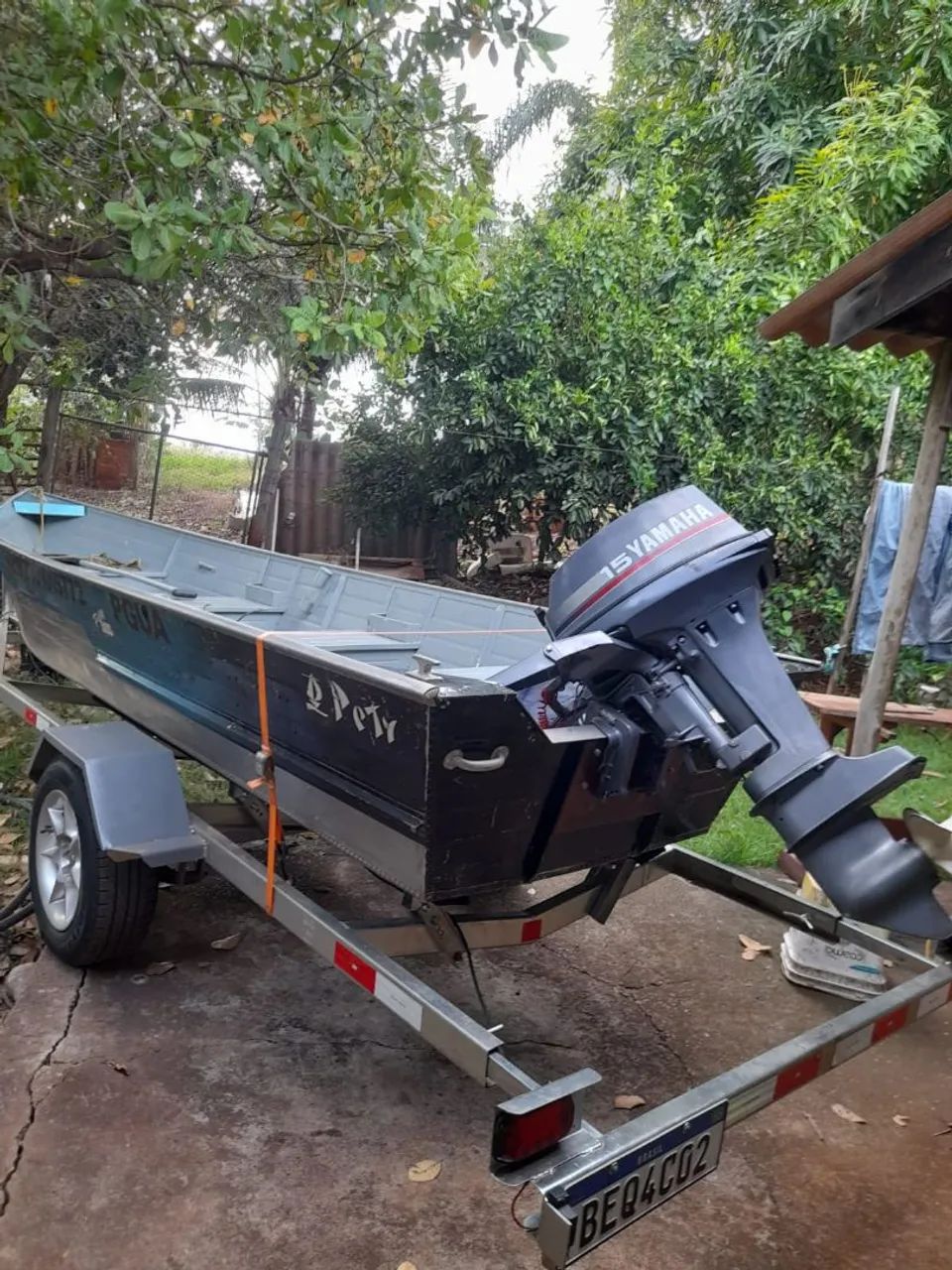 Barco com Motor e Carretinha - Foto 2