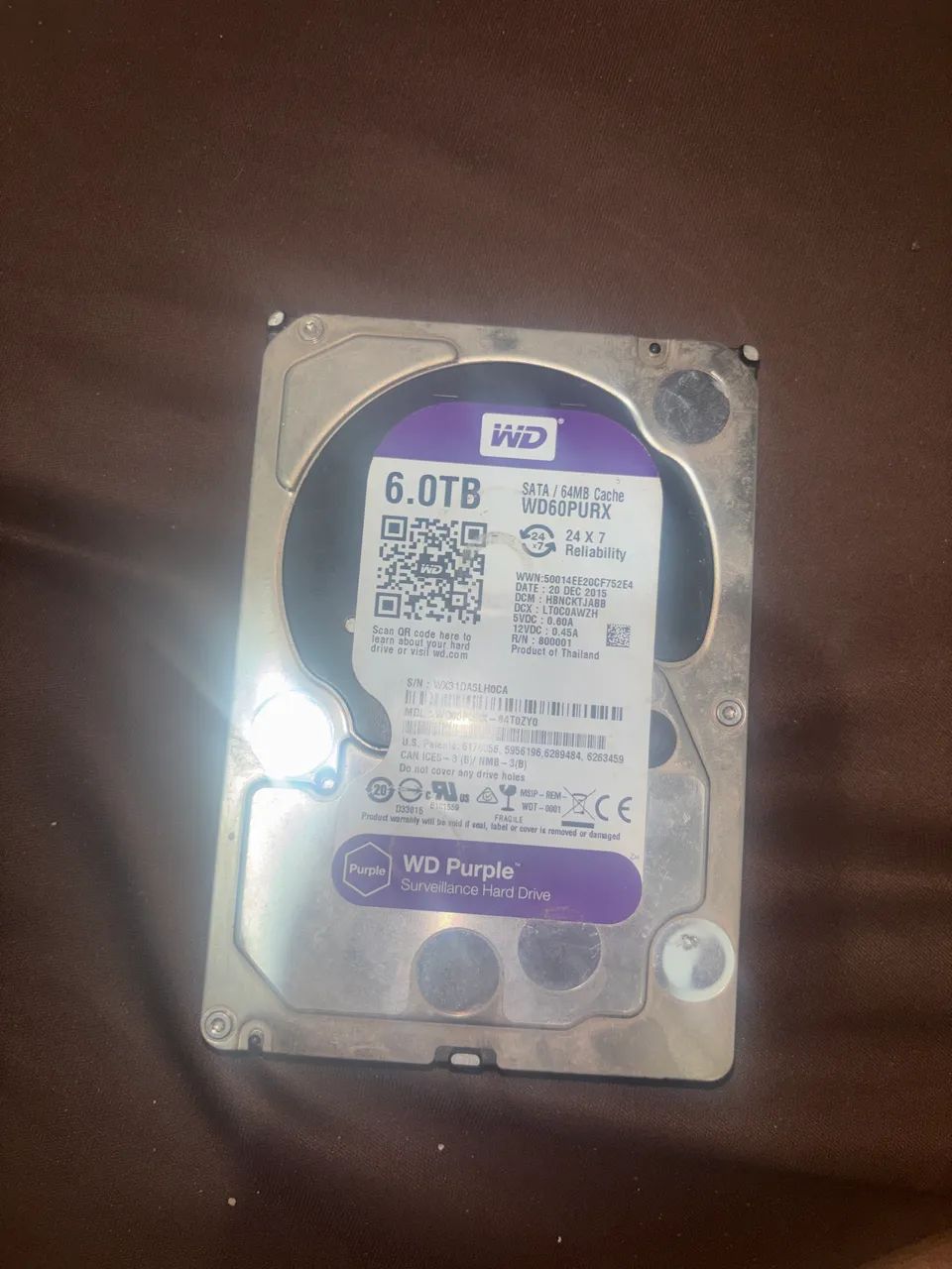 WD SATA PURPLE 6TB 