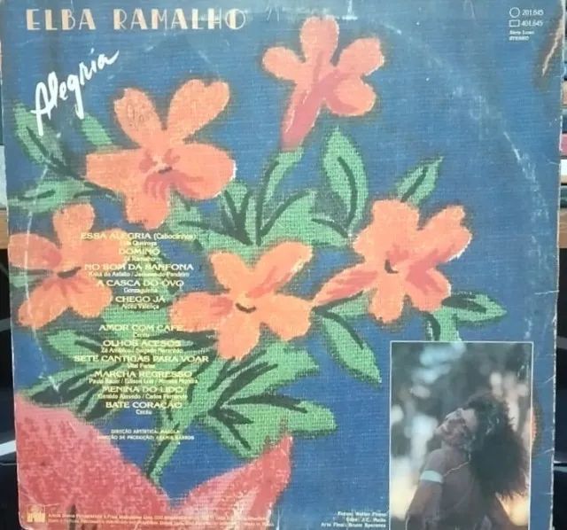 LP ELBA RAMALHO - Alegria (1982) - Foto 2