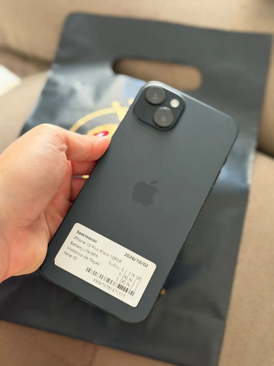 IPHONE 15 PLUS TOP PRETO