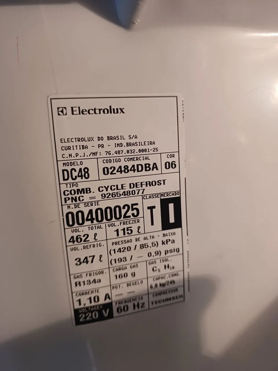 Geladeira eletrolux 462 L modelo DC48 - Foto 4