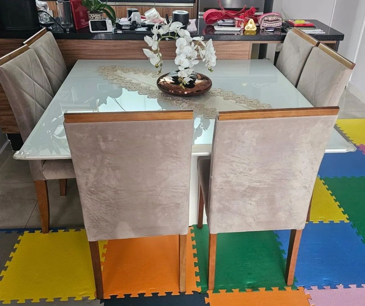 Mesa de jantar e 6 cadeiras - Foto 3