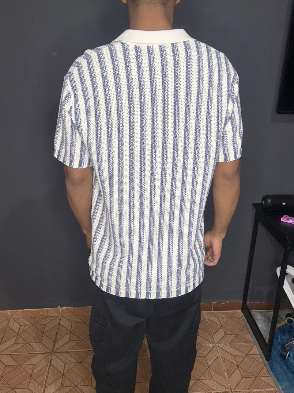 Camisa Tricô Azul - Foto 4