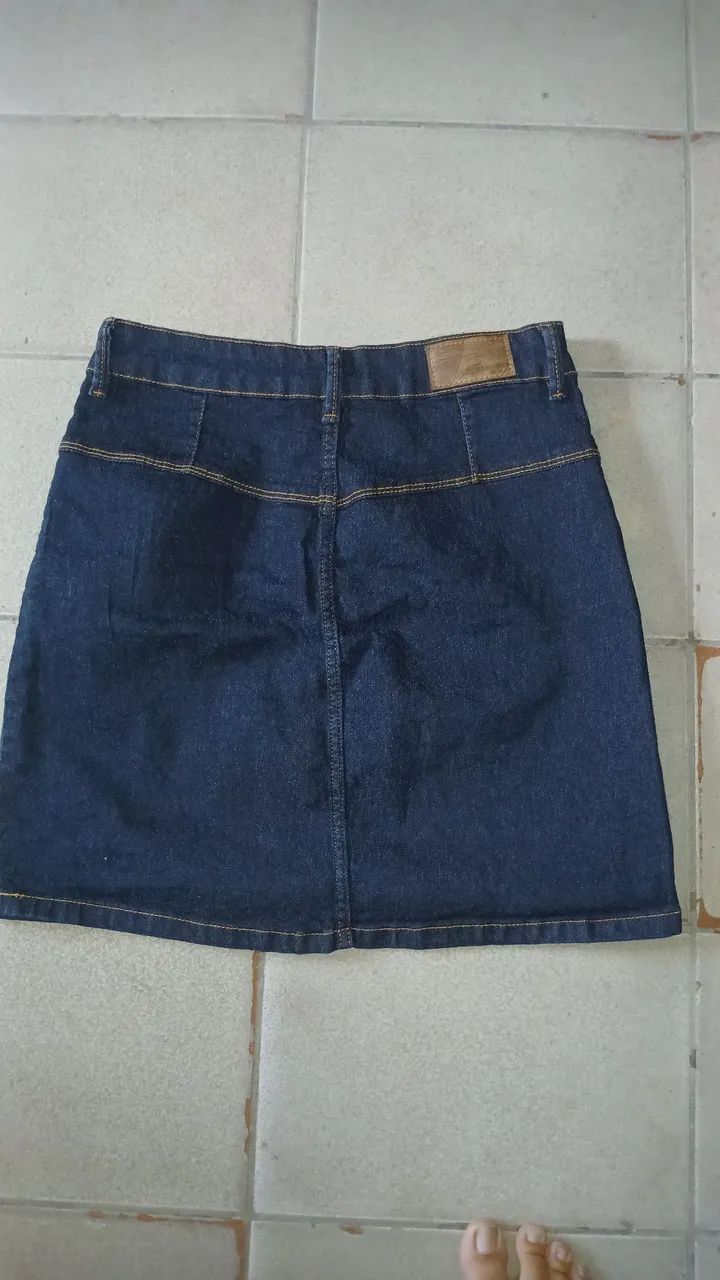 Saia jeans (Tamanho 46) - Foto 3