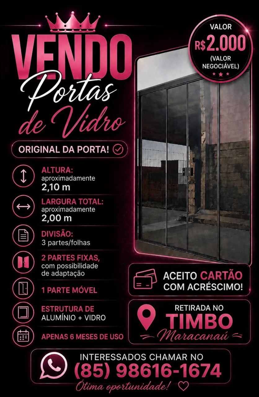 Portas de vidro - Foto 3