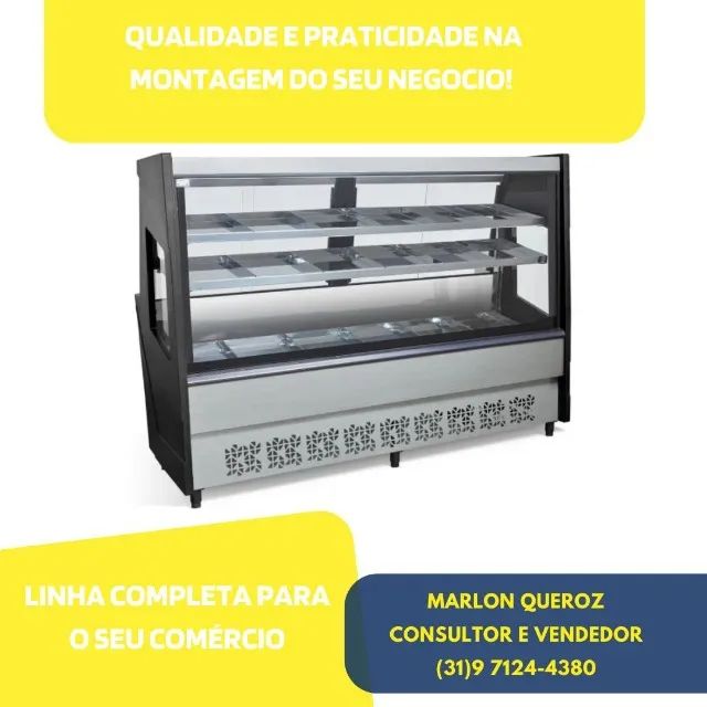 Balcão de Açougue Avícola 2M Preto Polar