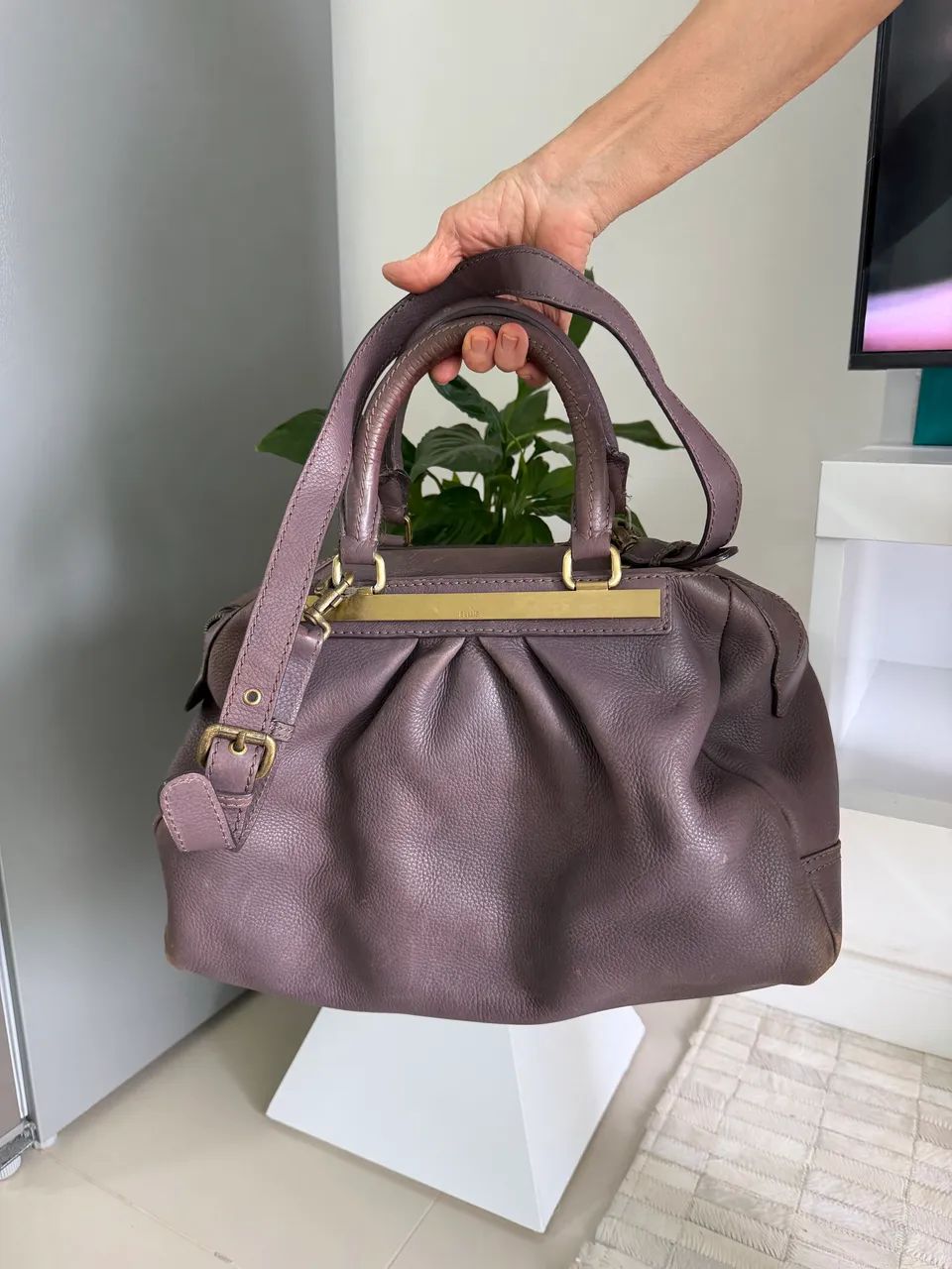Bolsa Ellus couro