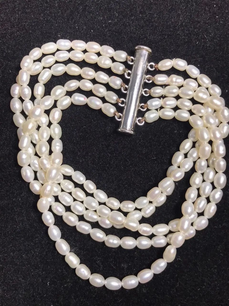 Pulseira de Pérolas Agua Doce 5 Fios  - Foto 4