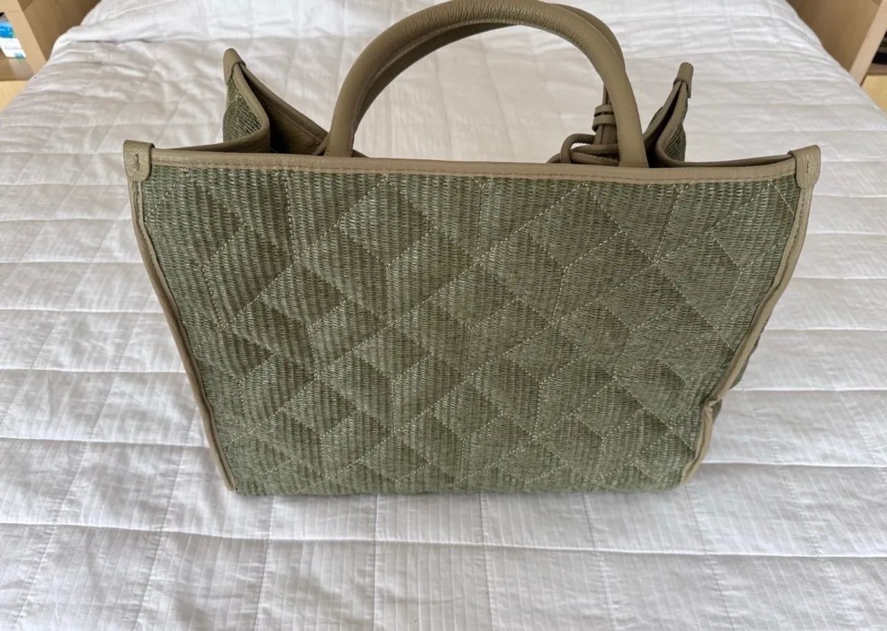 Bolsa luiza barcelos grande praia verde oliva - Bolsas, malas e