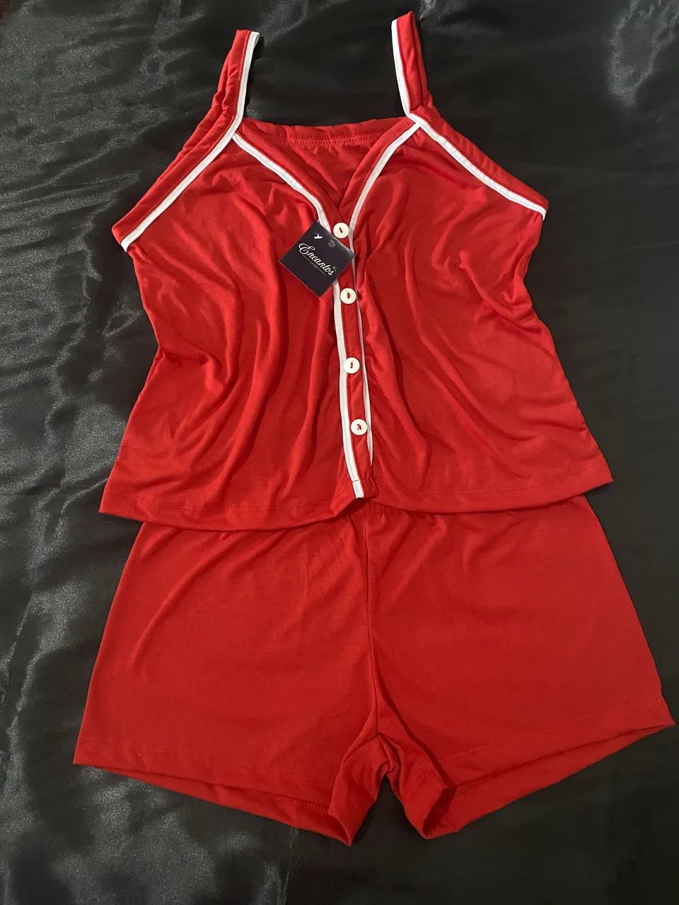 Pijama Olívia | Pijama Americano de alcinha