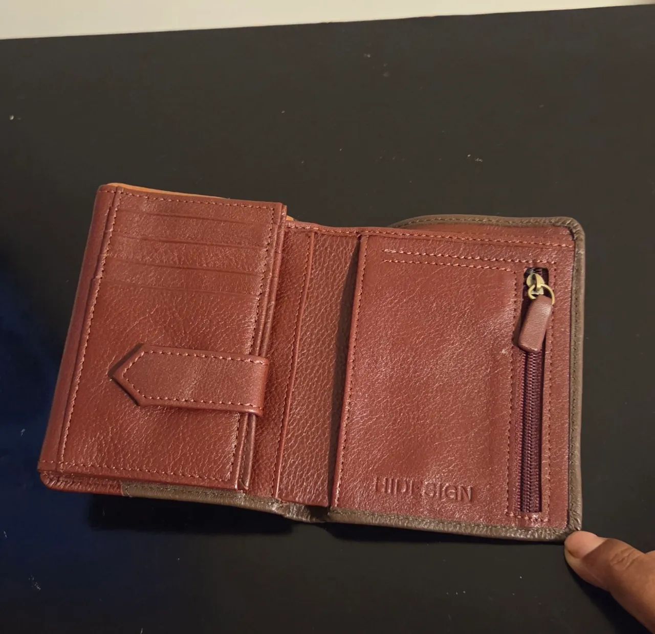 Carteira Masculina Hidesign em Couro Legítimo Tri-Tone (Nova) - Foto 3
