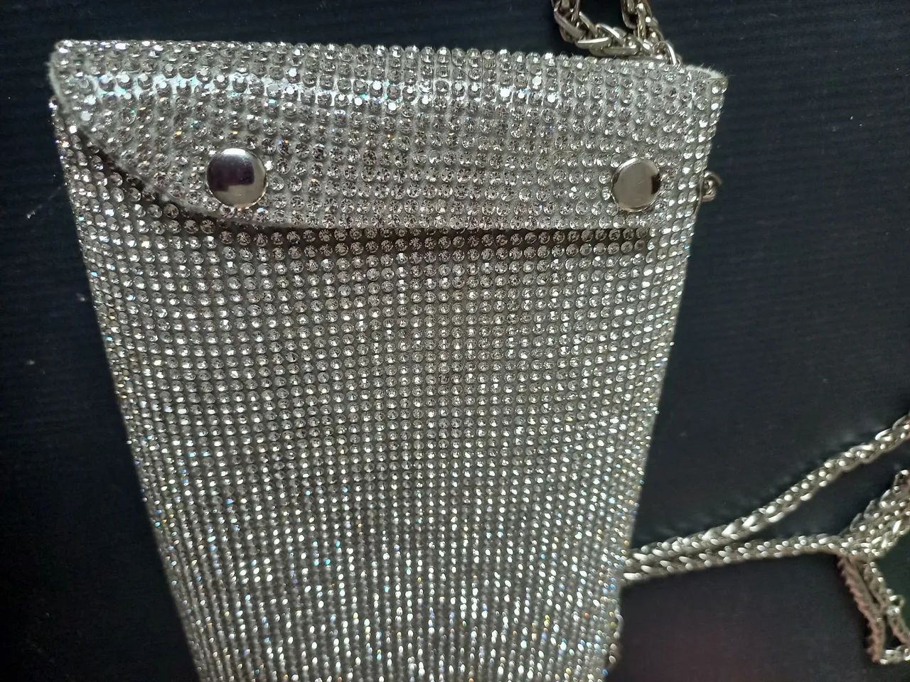 Bolsa social com strass - Foto 2