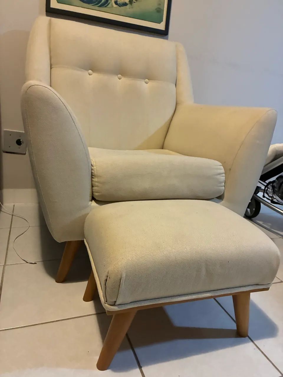 Poltrona de amamentação premium + Banqueta - Foto 2