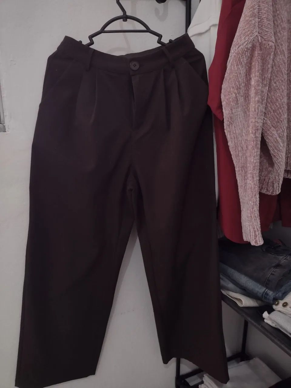 Calça marrom de alfaiataria  - Foto 4