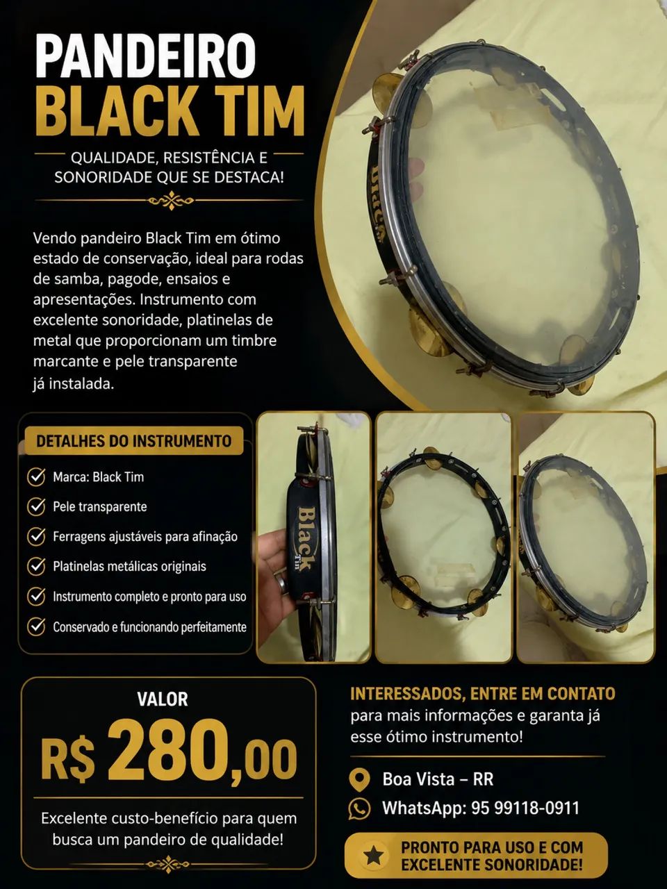 pandeiro musical - Foto 4