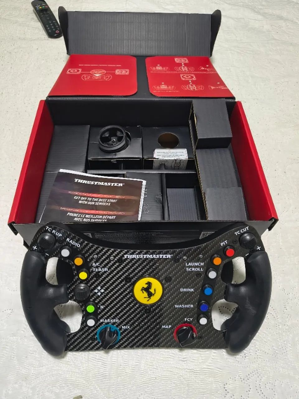 Aro thrustmaster Ferrari 488 gt3, sem marcas de uso, serve em qualquer base thrustmaster!