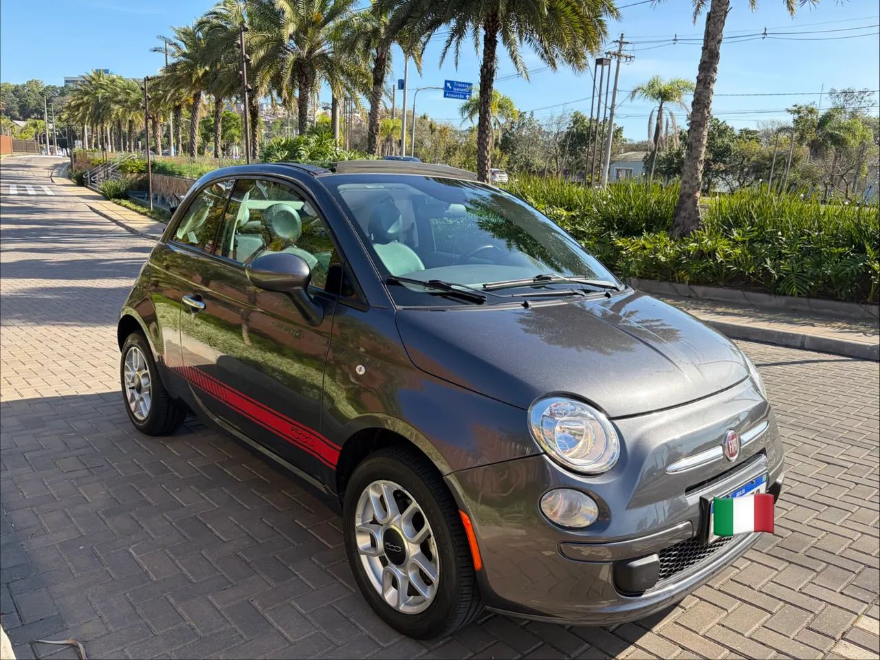 Fiat 500 Cabrio Dualogic Flex 1.4 8V 2014 - Foto 2