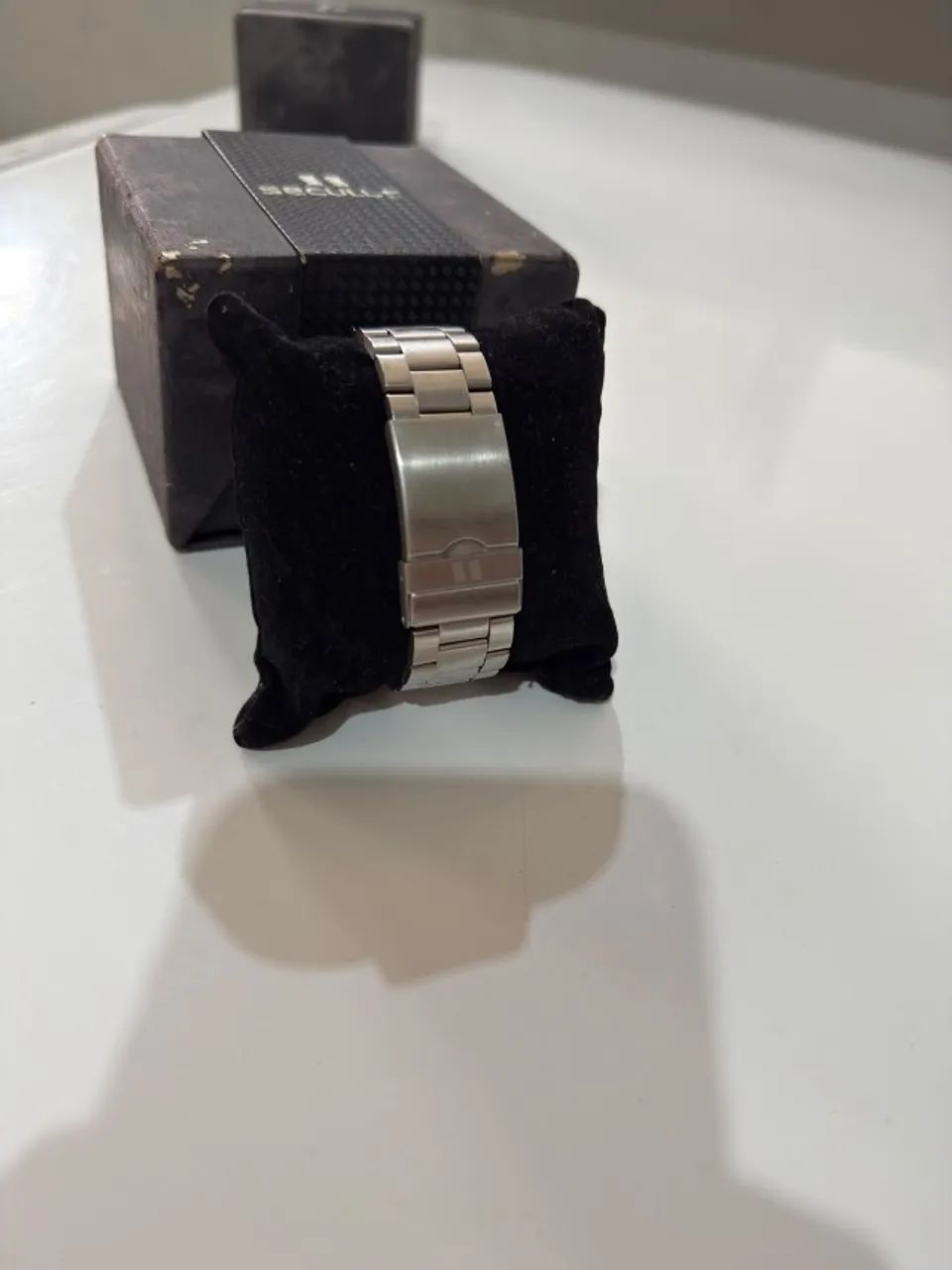 Relógio Seculus prata original. Sem garantia e sem bateria. Necessita bateria nova. - Foto 5