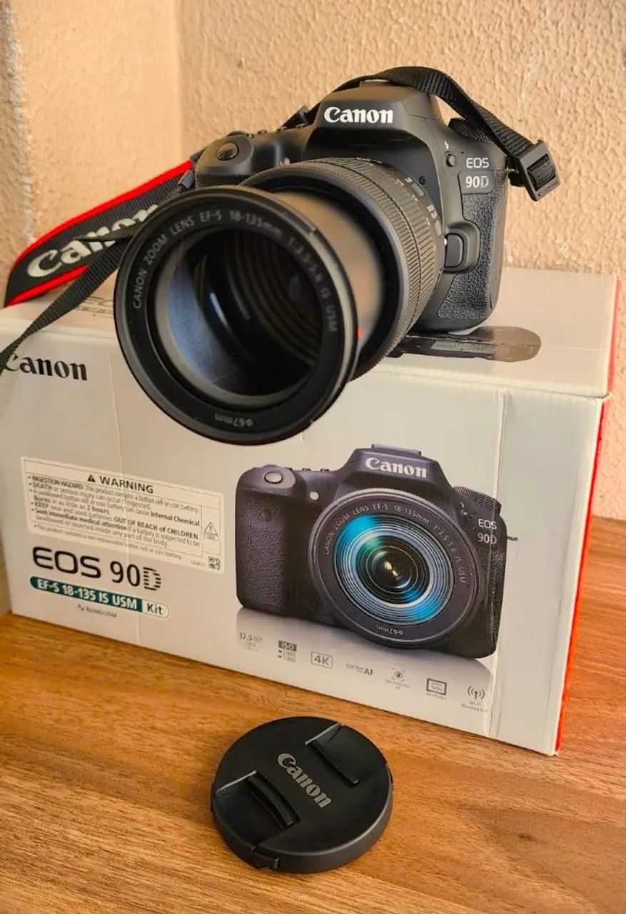 Camera Canon EOS90D NOVA, SÓ 750 CLICKS, NA CAIXA!!! - Foto 3