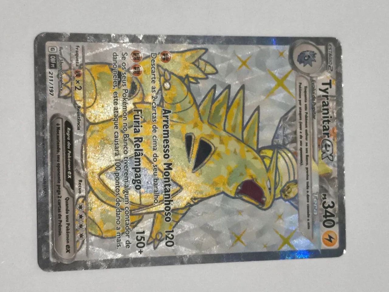 Carta Pokemon Tyranitar Ex - Ultra RARA